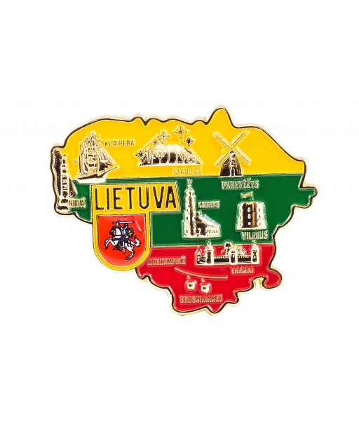 Lietuvos magnetas žemėlapio formos